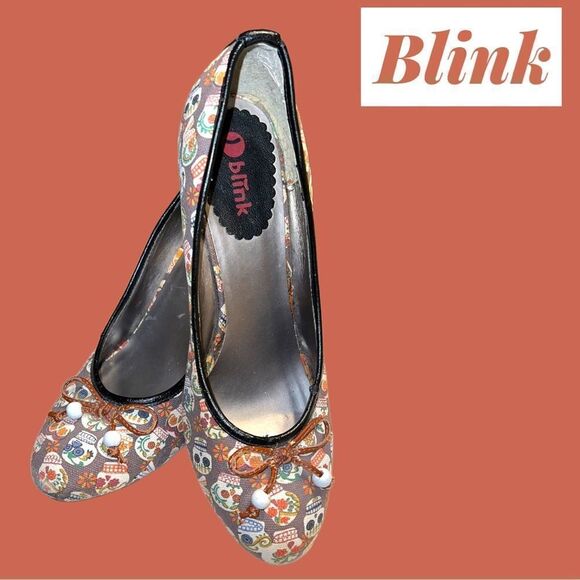 Blink brand awesome skull design pump heels! - Picture 2 of 13